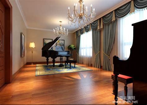 170平欧式风格钢琴房装修效果图-上海装潢网