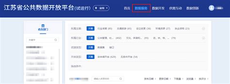 江苏省公共数据开放网站