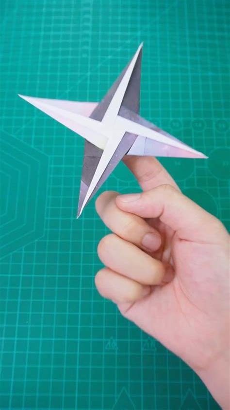 【创意折纸】飓风飞镖的手感绝了！免胶水小白级简单？好玩又炫酷