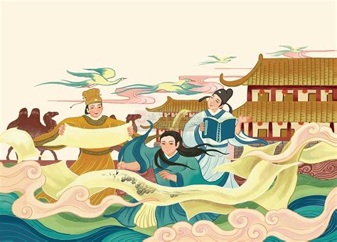 中国神话故事1|插画|绘本|miao9 - 原创作品 - 站酷 (ZCOOL)