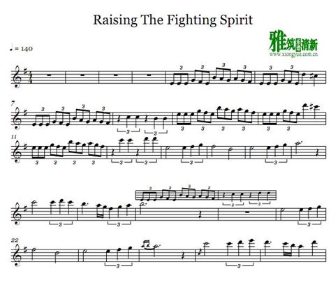 火影忍者NARUTO - The Raising Fighting Spirit 长笛谱 - 雅筑清新乐谱