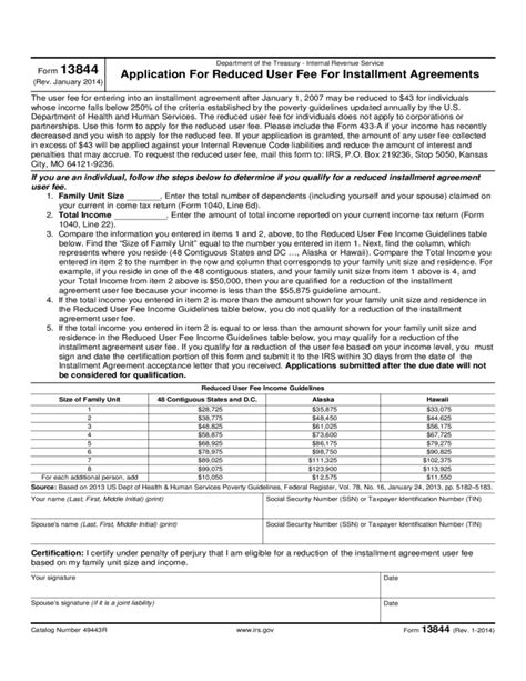 Printable Form 13844 - Printable Forms Free Online