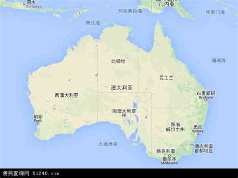 澳大利亚地图 - 澳大利亚卫星地图 - 澳大利亚高清航拍地图