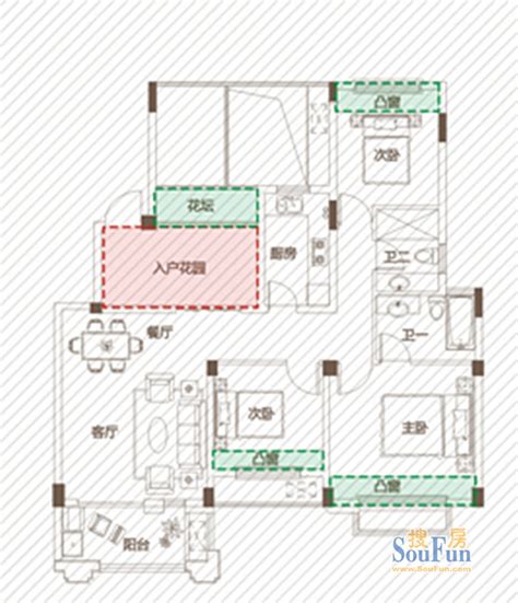 奥克斯盛世经典-90.0平米三居现代风格-谷居家居装修设计效果图