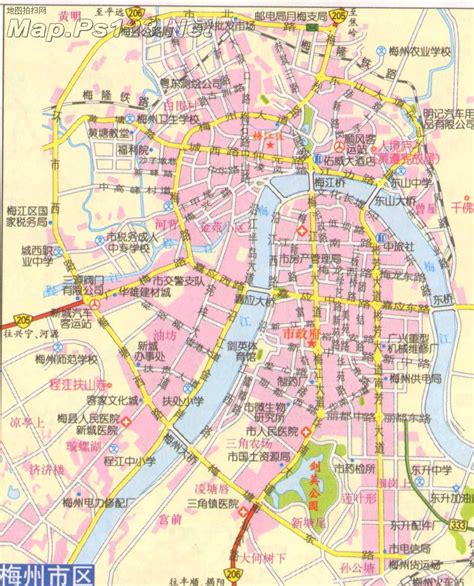 梅州市城区地图,梅州市平远县,梅州市五华县_大山谷图库