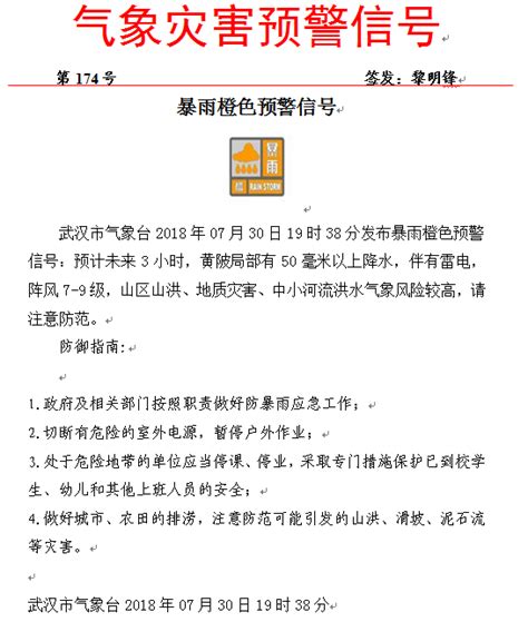 武汉大暴雨白天秒变黑夜，当地已连续发布多个预警信号_手机新浪网