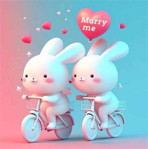 情侣兔子结婚喜帖装饰素材图片免费下载-千库网