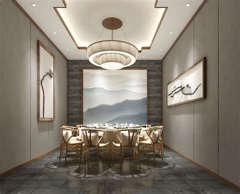 中式餐饮空间|空间|室内设计|Max点意 - 原创作品 - 站酷 (ZCOOL)