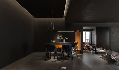Minimalist style | 纯黑极简 | 黑色是一种态度 - 效果图交流区-建E室内设计网