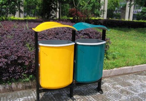 户外环保组合玻璃钢分类垃圾桶-环保垃圾桶厂家