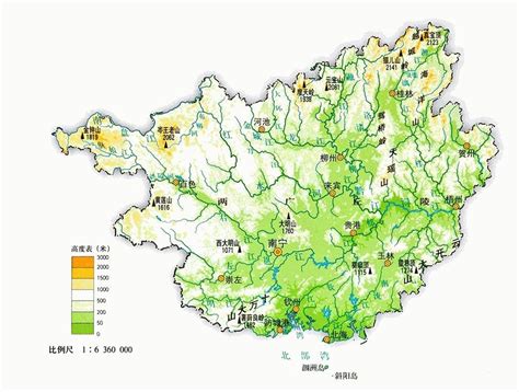 广西卫星地图 - 中国地图全图 - 地理教师网