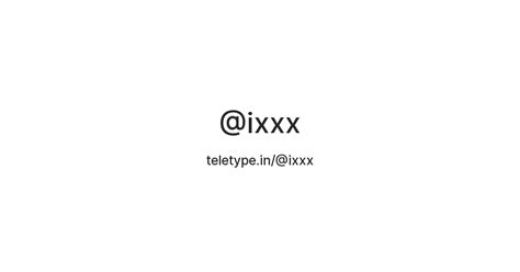 @ixxx — Teletype