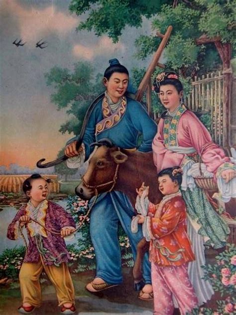 【大图】《中国民间故事与神话传说》之牛郎织女绘本连载_绘本连载图_太平洋亲子网