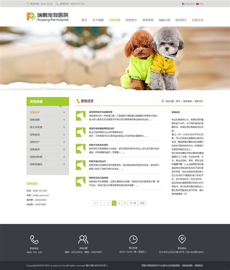 宠物医院的网站|网页|企业官网|宇飞_ - 原创作品 - 站酷 (ZCOOL)
