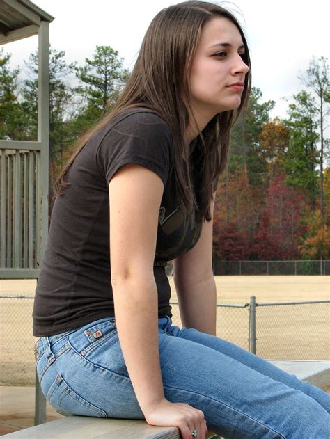 Girl Pretty | Free Stock Photo | Teenage girl sitting outside on a ...