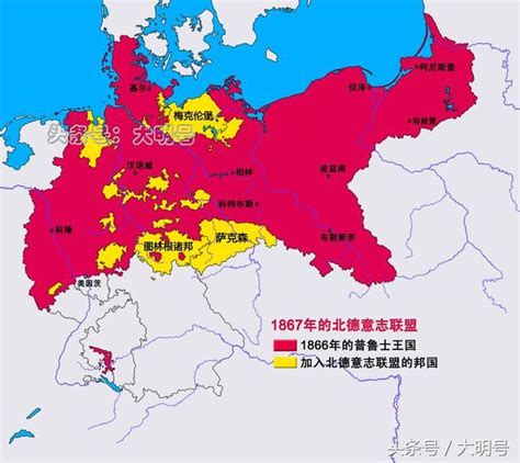 德国历史地图系列从普鲁士到德国的变迁，1815年至1871年|俾斯麦|普鲁士|奥地利_新浪新闻