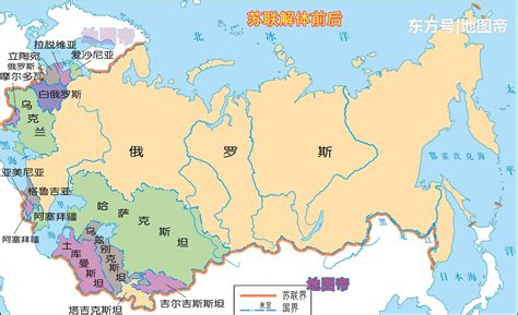 最新版俄罗斯地图 - 世界地图全图 - 地理教师网