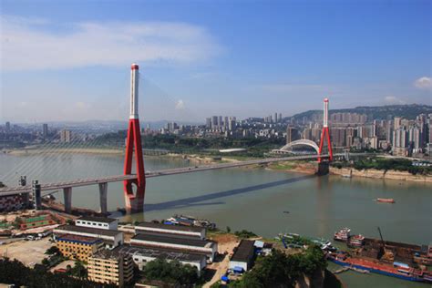 万州长江大桥,路桥建筑,建筑摄影,摄影,汇图网www.huitu.com