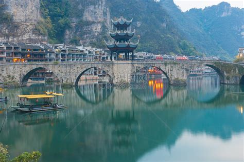 贵州镇远古镇祝圣桥高清图片下载-正版图片500804205-摄图网