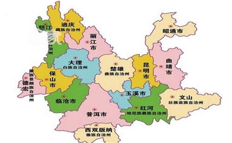 云南省地图_360百科