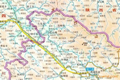 城口县地图下载-重庆城口县地图下载高清无水印版-当易网