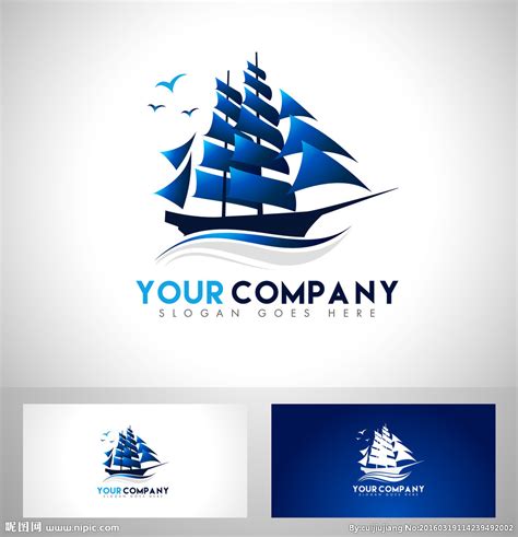 帆船标志设计图__LOGO设计_广告设计_设计图库_昵图网nipic.com