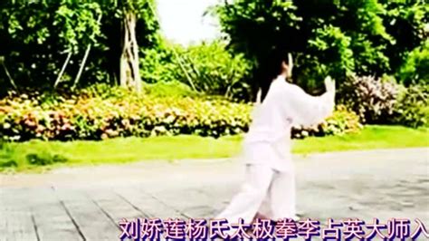 传统杨式85式太极拳演练：刘娇莲_腾讯视频