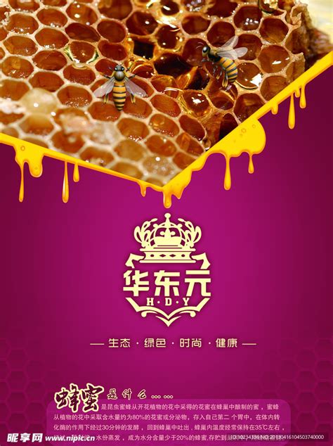 蜂蜜宣传设计图__展板模板_广告设计_设计图库_昵图网nipic.com