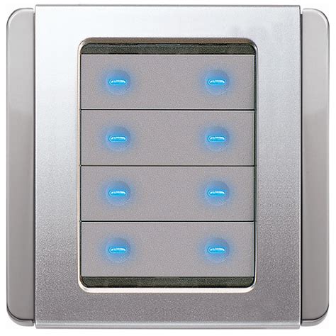 MTN6518 8键可编程控制面板带红外施耐德KNX莫顿智能照明控制系统