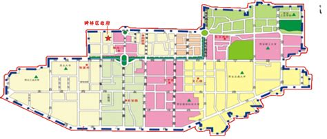 碑林区联合办公招商地图三折页_HKai设计-站酷ZCOOL