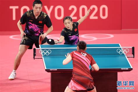 2021年休斯敦世乒赛首日比赛 两对中美跨国混双组合完胜晋级_新闻频道_中国青年网