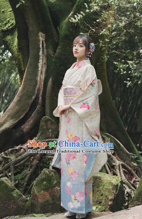 Japanese Traditional Summer Festival Yukata Dress Asian Japan Printing ...