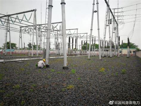 怀化供电公司清除220kV顶光坡变电站进行杂草 - 铜马电力