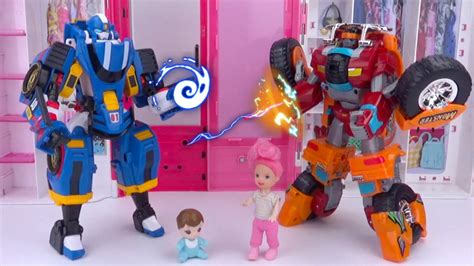 新款托宝战士变形机器人，两个宝宝都喜欢
