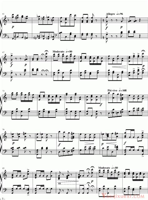 约翰·施特劳斯 拨弦波尔卡 钢琴谱-钢琴名家名曲谱 - 乐器学习网