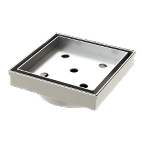13601.12 316 STAINLESS STEEL SQUARE TILE INSERT 100 mm OUTLET