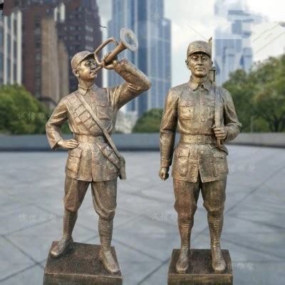 佛山仿铜人物雕塑战士红军人物雕塑造型摆件_中科商务网