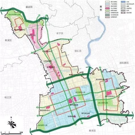 几张地图看懂未来的闵行大城区_地区