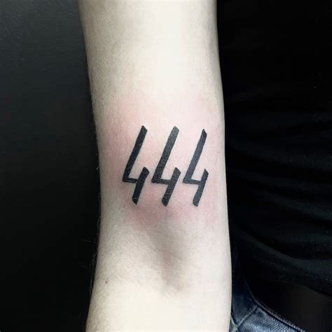 444 Angel Number Tattoo Ideas For Meaningful Ink - Tarot Card Reading ...