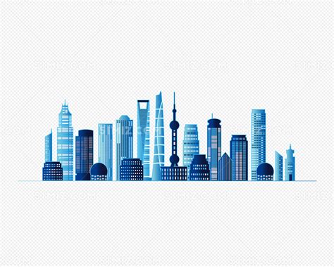 矢量手绘上海城市建筑插画图片素材免费下载 - 觅知网