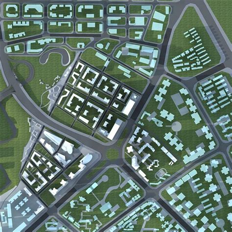 沈阳规划3dmax 模型下载-光辉城市