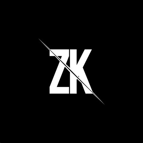 Letter ZK logo icon design template elements Stock Vector Image & Art ...
