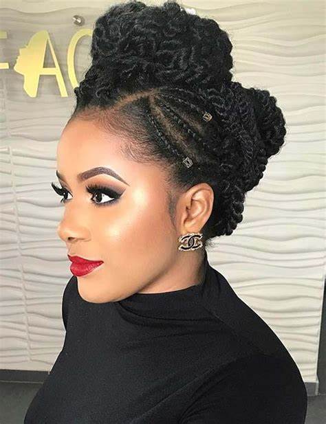 23 Beautiful Braided Updos for Black Hair - Page 2 of 2 - StayGlam