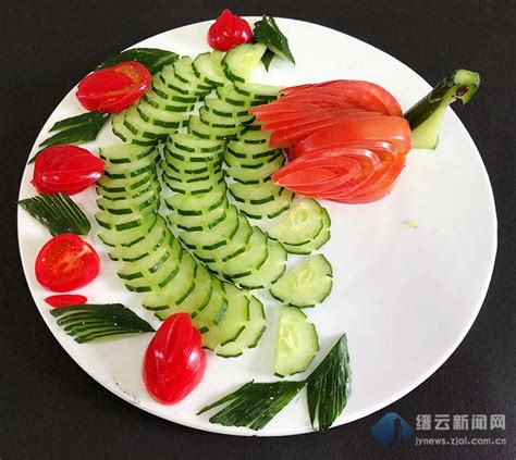 素菜拼盘简单,蔬菜拼盘,摆盘好看又好吃的素菜_大山谷图库