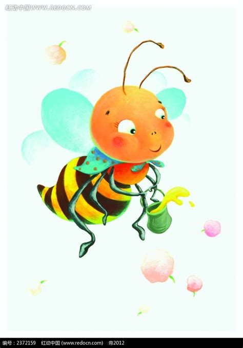 手绘卡通黄色小蜜蜂素材图片免费下载-千库网