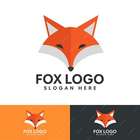 Plantilla de diseño de logotipo fox minimalista moderno | Vector Premium