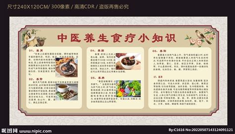 中医养生食疗小知识设计图__展板模板_广告设计_设计图库_昵图网nipic.com