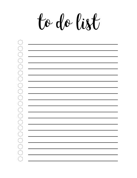 Printable To Do List Templates | Template Business PSD, Excel, Word, PDF