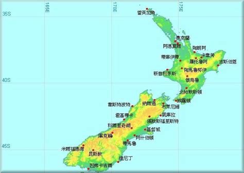 新西兰地图_360百科