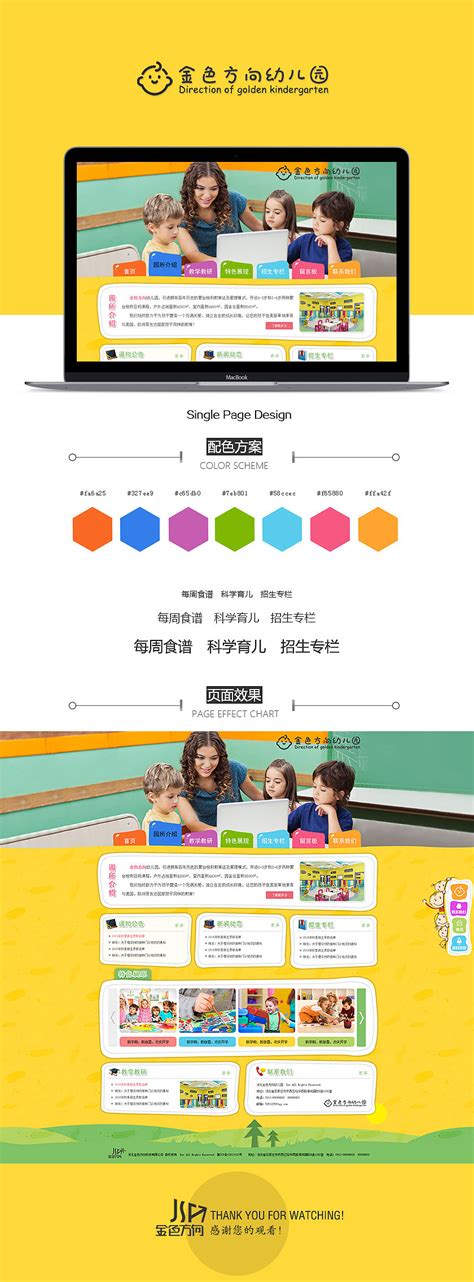 幼儿园网站设计稿|UI|图标|woshifuyun - 原创作品 - 站酷 (ZCOOL)